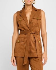 Ramy Brook Austin Belted Vest at Neiman Marcus